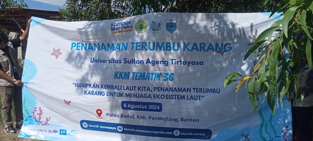 MAHASISWA UNTIRTA BAKAL TRANSPLANTASI 100 FRAGMEN KARANG DI PULAU BADUL